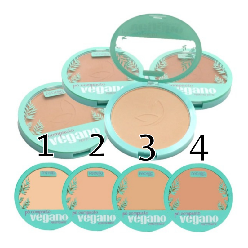 Pó Compacto Matte Vegano - Febella